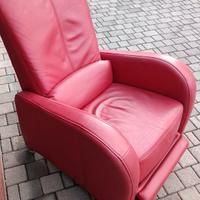 poltrona in pelle reclinabile