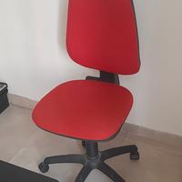 sedia ufficio ergonomica regolabile con rotelle