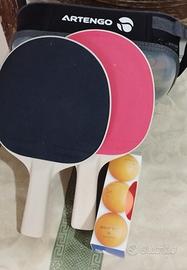 kit gioco ping-pong da tavolo 