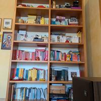 Libreria in ciliegio e rovere