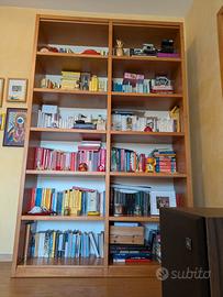 Libreria in ciliegio e rovere