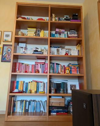 Libreria in ciliegio e rovere
