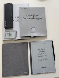 Remarkable 2 + Book Folio Gray + Marker Plus