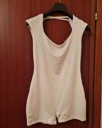 tutina corta taglia L colore bianco Solado 