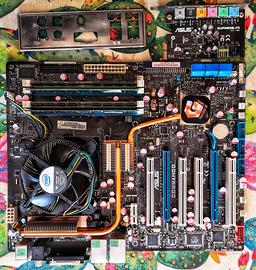 bundle scheda madre socket 775 cpu dissipatore ram