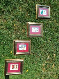 4 quadri con rappresentazioni spagnole