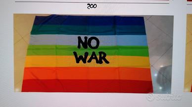 bandiera Pace - No War ( kit 10 PZ) euro7.00 cad
