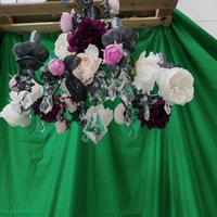 LAMPADARIO CON FIORI