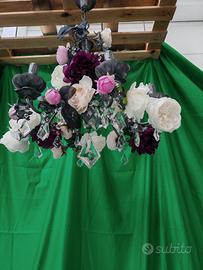 LAMPADARIO CON FIORI