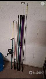 Canne da pesca + Attrezzatura