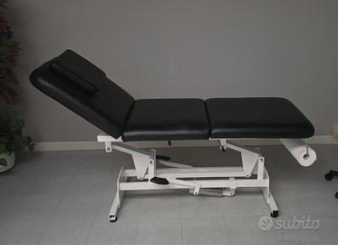 Lettino Professionale NERO a 3 Sezioni