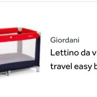 Lettino da viaggio o box