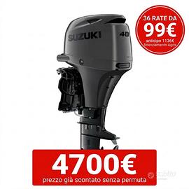Promo motore fuoribordo Suzuki DF 40 cv EVO opaco
