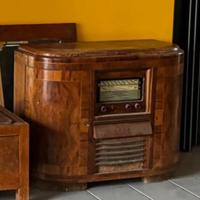 Radio anni 50 con mobile bar giradischi originale