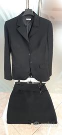 Tailleur nero classico conbipel