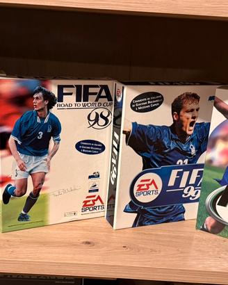 Fifa 97 98 99 2000 Big Box pc vintage video gioco