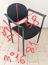 16 sedie da ufficio 