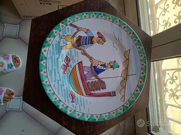 Piatto decorativo Vietri Giovannino