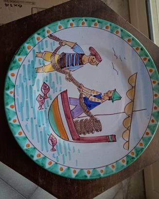 Piatto decorativo Vietri Giovannino