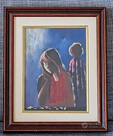 Olio su tela di Eliano Fantuzzi Figure femminili