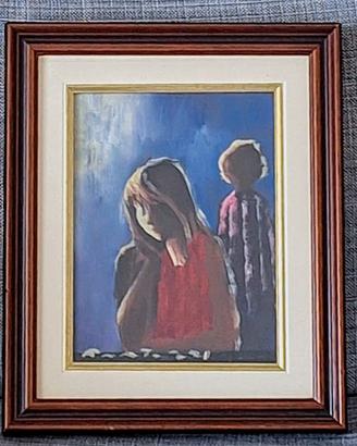 Olio su tela di Eliano Fantuzzi Figure femminili