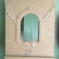 SPECCHIO IN PIETRA FOSSILE