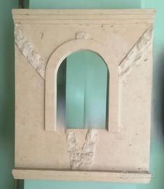 SPECCHIO IN PIETRA FOSSILE