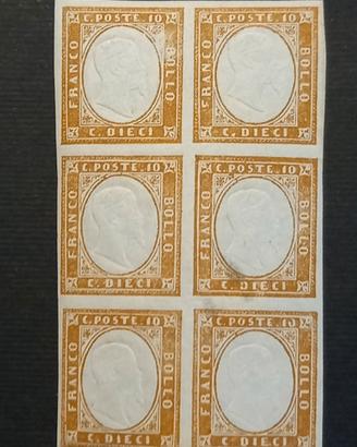 Regno di Sardegna  Sestina 10 cent. 