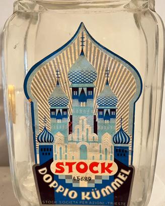 Bottiglia vintage stock doppio kummel con sigillo