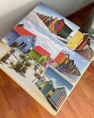 Pouf contenitore con coperchio 35x35