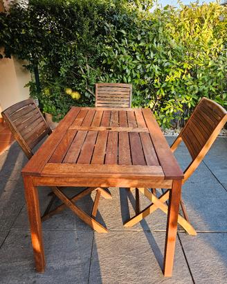 set  da giardino in legno