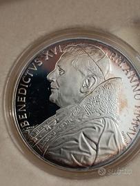 Moneta Argento Papa Benedetto XVI