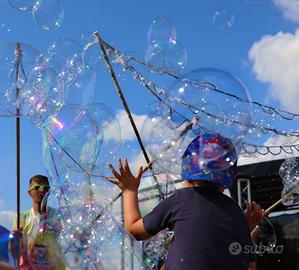 Bolle di sapone giganti animazione per feste