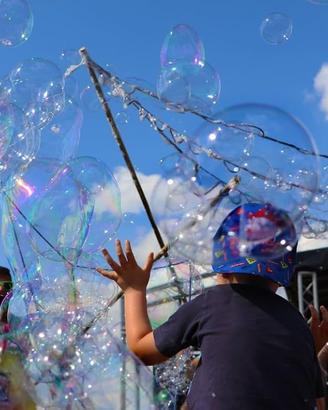 Bolle di sapone giganti animazione per feste