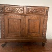 Credenza legno massello intsgliata a mano p