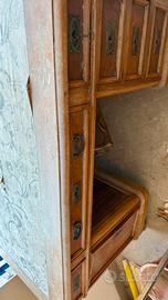 Scrivania antica in legno inizi 900