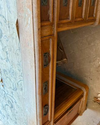 Scrivania antica in legno inizi 900
