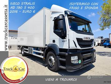 IVECO STRALIS 190S400-2016-FRIGO+SPONDA-€6