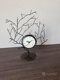 Orologio da tavolo metallo vintage non funzionante