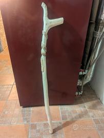 bastone da passeggio fai da te in legno di nocciol