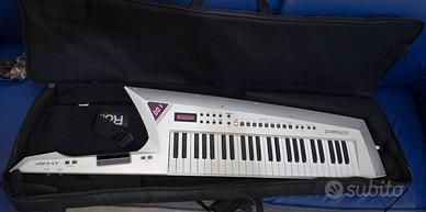 Roland AX Edge White,borsa,pedale,kit pile,FULL