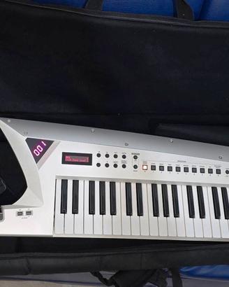 Roland AX Edge White,borsa,pedale,kit pile,FULL
