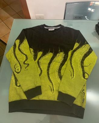 Felpa nera con disegni