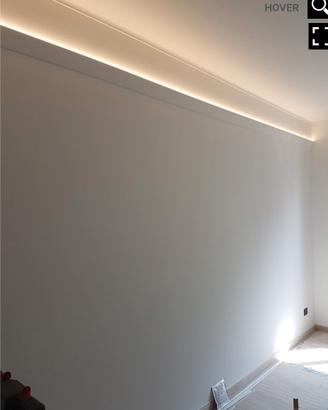 Cornice Pitturabile per striscia led 