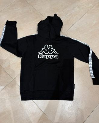 Felpa con Cappuccio Kappa Nera Originale