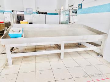 bancone acciaio inox