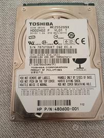 Hard Disk 250 GB 2,5 ""