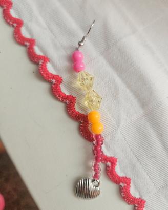 1 orecchino e 1 anello fatto a mano