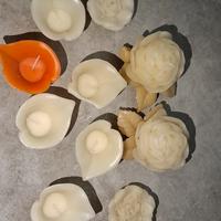 Set  Candele decorative a forma di fiore