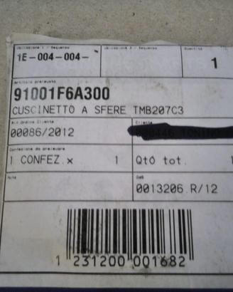 CUSCINETTO BRG.TMB207C3 SYM 91001-F6A-300